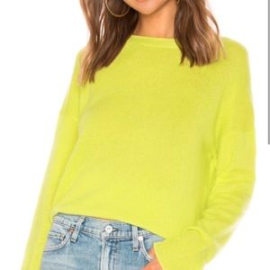 THEORY - Karenia Sweater in feather Cashmere, yellow - Small
